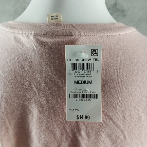 NWT STYLE&CO Basic Top Long Tee M(8-10) Pink Cotton Knit Pullover Casual - Picture 9 of 11